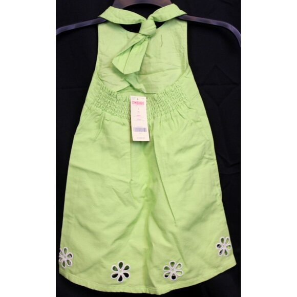 2008 Gymboree Palm Springs sz 5 Green Halter Tank Dress Florida Vacation Beach - Picture 4 of 7